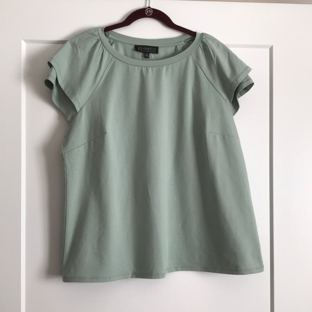 Eloquii flutter sleeve shirt